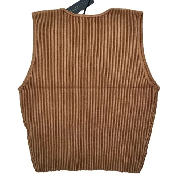 NWT House of Harlow 1960 crop top, brown, size medium. - Picture 3 of 3